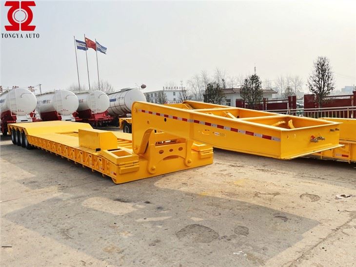 Trailer Lowbed gooseneck yang dapat dilepas