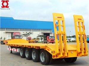 Trailer Semi Tempat Tidur Rendah 4 gandar