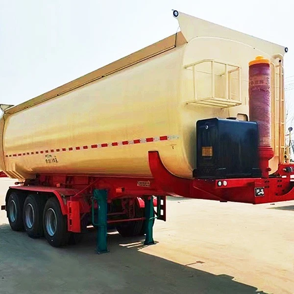 China Memproduksi Trailer Semi Tipper Belakang TONGYA 3 Gandar