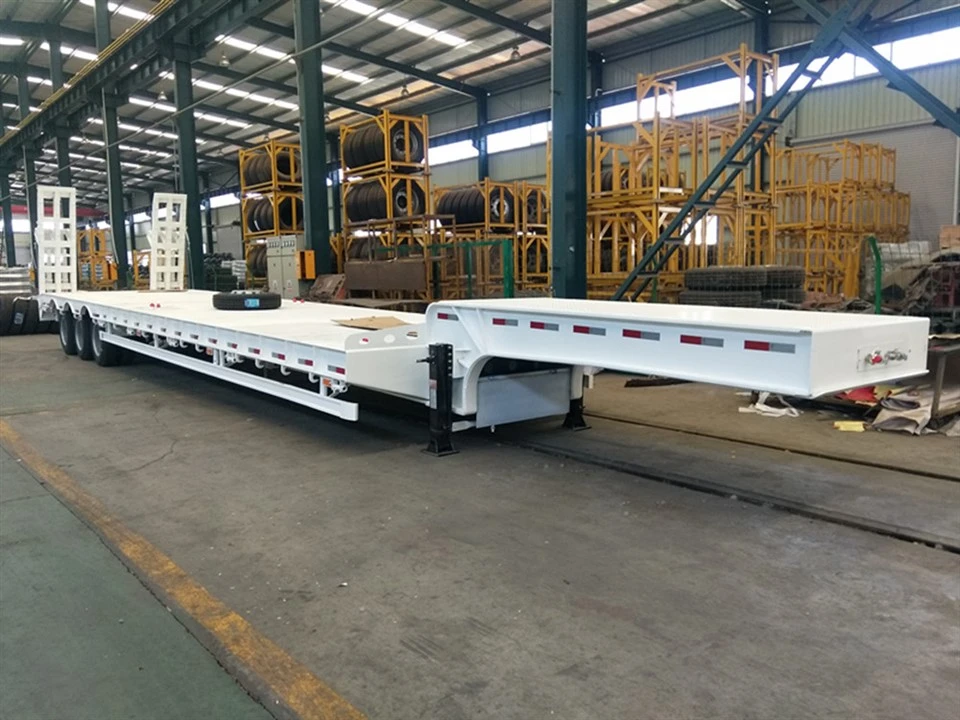 Trailer Semi Ranjang Rendah Tugas Berat