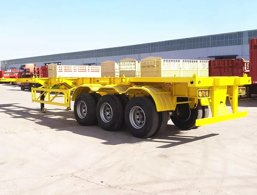 Skeleton Semi Trailer Dengan Gooseneck