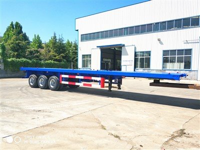 Trailer Truk Flatbed Kontainer 40 kaki