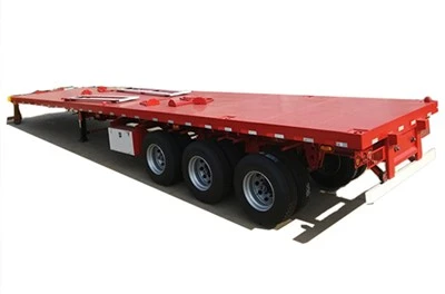 Trailer truk flatbed 40 kaki penjualan panas China dengan kualitas tahan lama