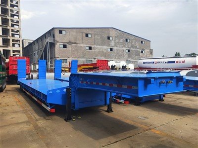 Trailer Semi Tempat Tidur Rendah yang dibuat khusus