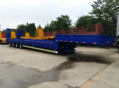 Trailer Semi Tempat Tidur Rendah Dengan Papan Ekstensi