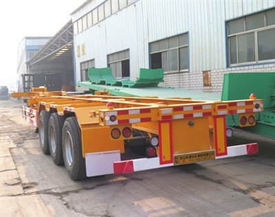 Trailer Truk Skeleton Cantiner
