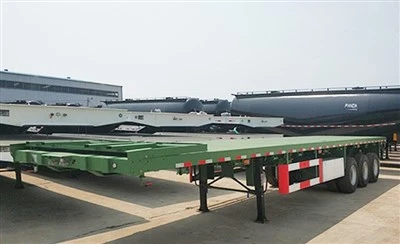 TONGYA 40ft Container Flatbed Semi Trailer Dengan Kualitas Tahan Lama