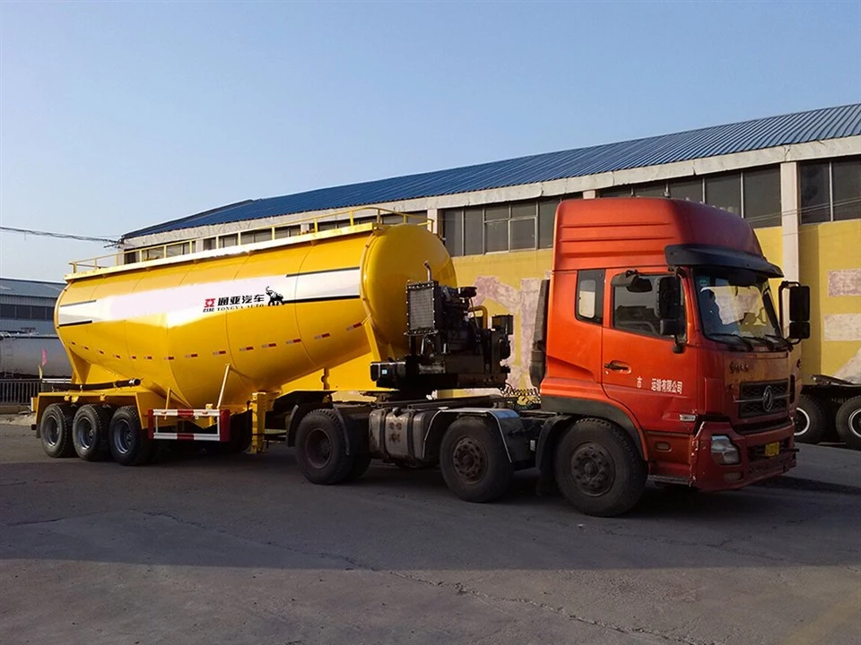 3 Gandar Bubuk TNKer SEMI Trailer untuk dijual