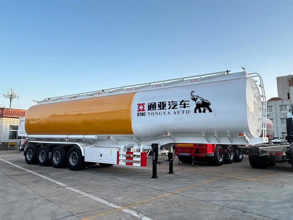 Trailer Semi Tanker Bahan Bakar 4 Gandar 54000 Liter