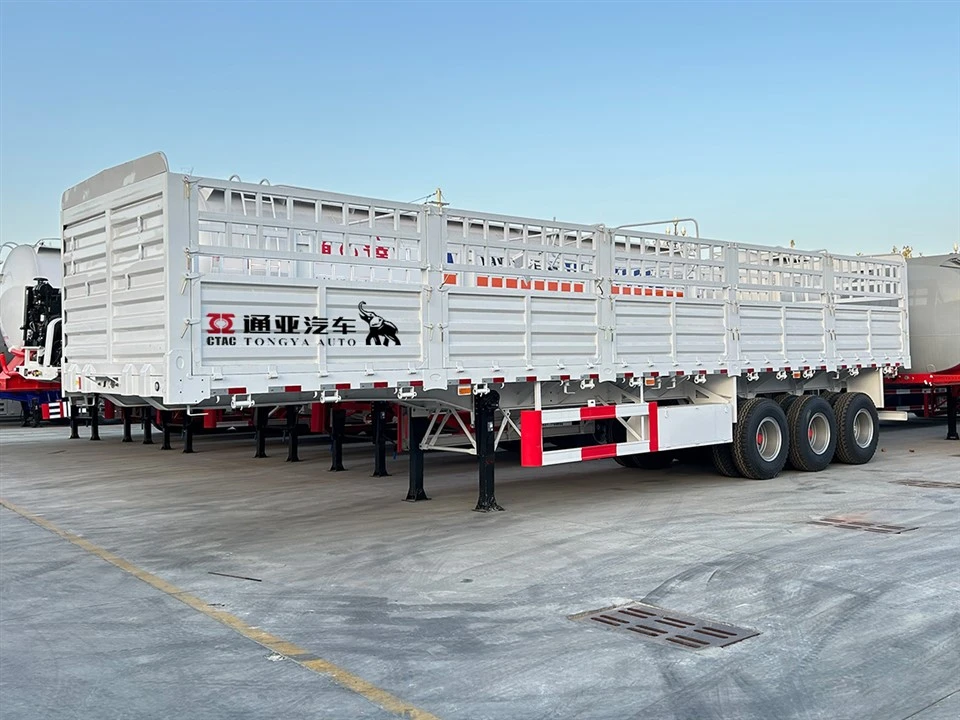 Trailer Semi Pagar Angkutan Kargo Curah 40T
