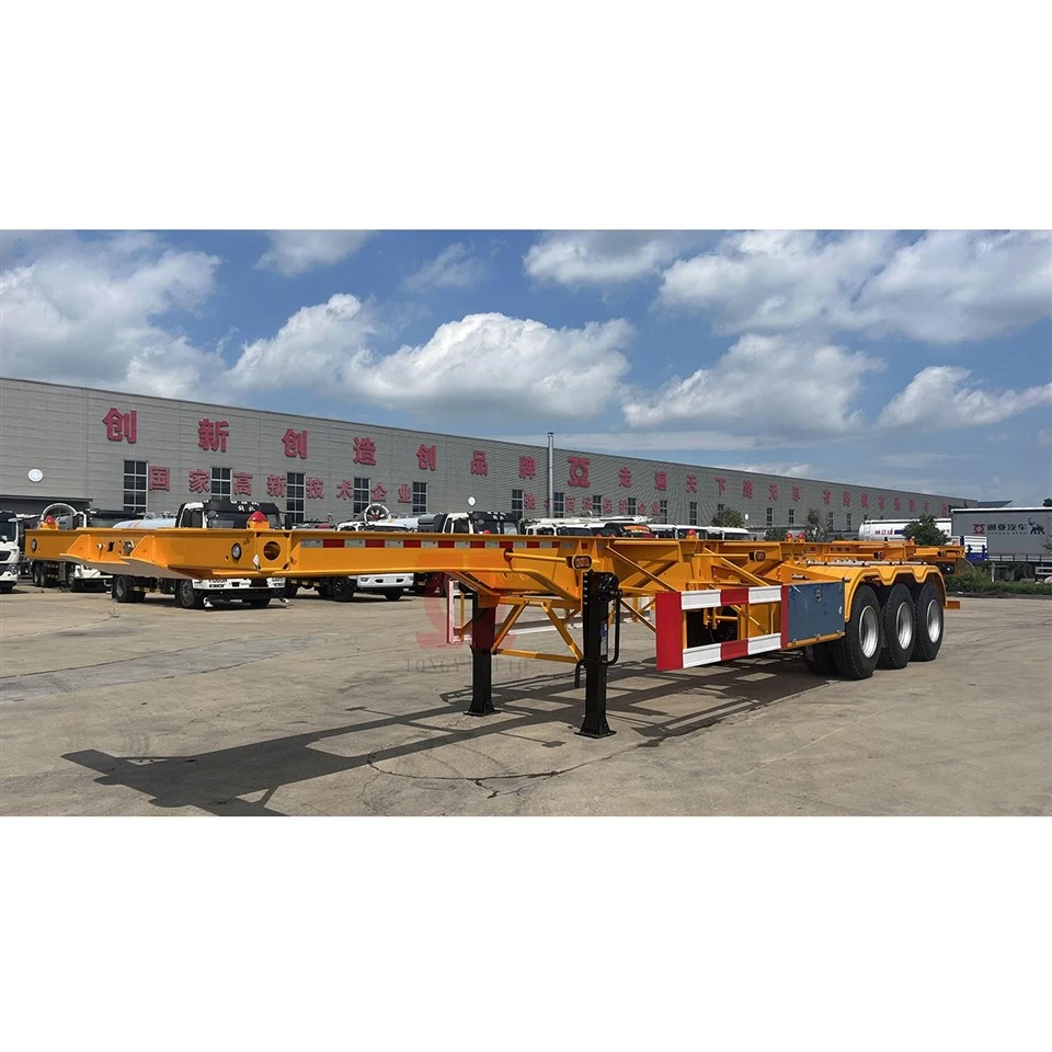 Trailer Semi Kerangka Kontainer Dengan Kunci Putar