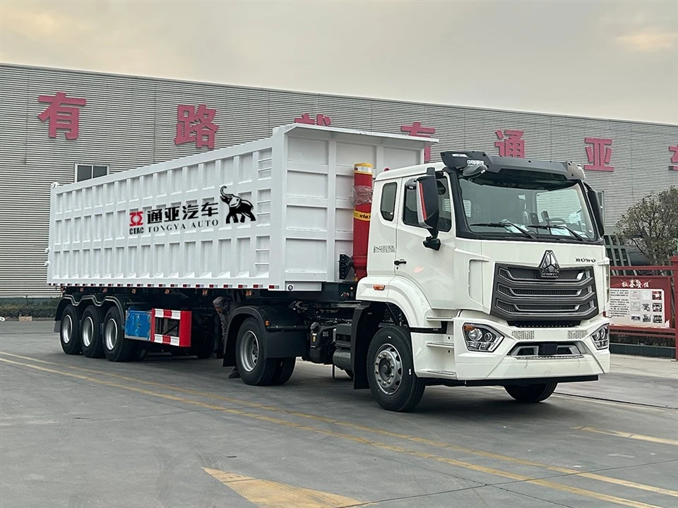 Dump Semi Trailer Dengan Silinder Hidrolik