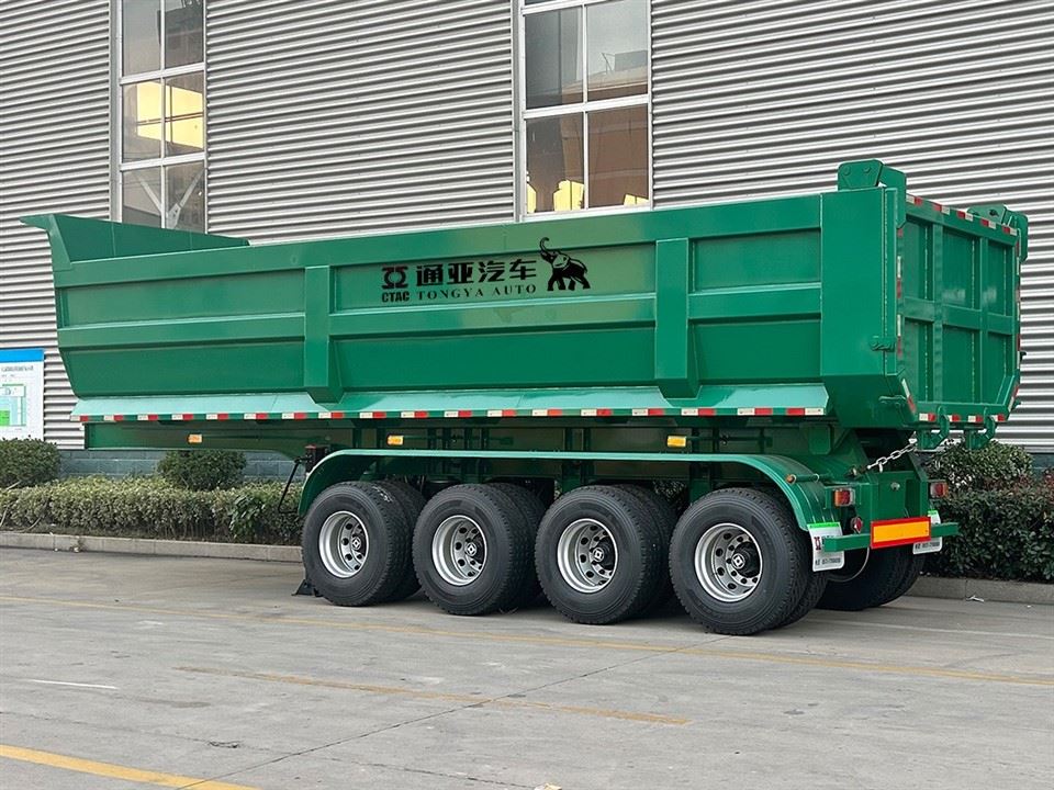 Trailer Semi Dump Belakang Empat Gandar