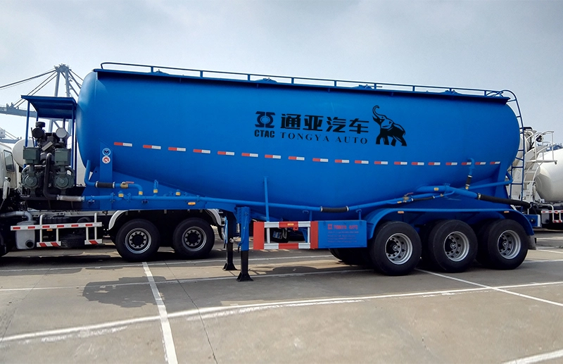 Trailer Semi Tanker Semen Curah 3 Gandar Dengan Kompresor Udara