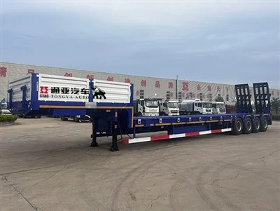 80t rendah trailer tempat tidur dengan tangga
