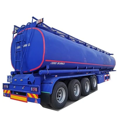 TONGYA Penjualan Terlaris Tangki Trailer Tanker Bahan Bakar Cair Minyak 4 Gandar Semi Trailer