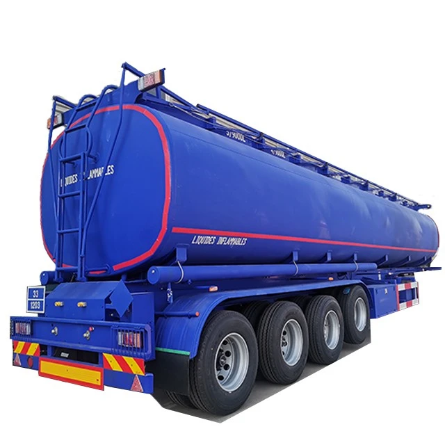 TONGYA Penjualan Terlaris Tangki Trailer Tanker Bahan Bakar Cair Minyak 4 Gandar Semi Trailer